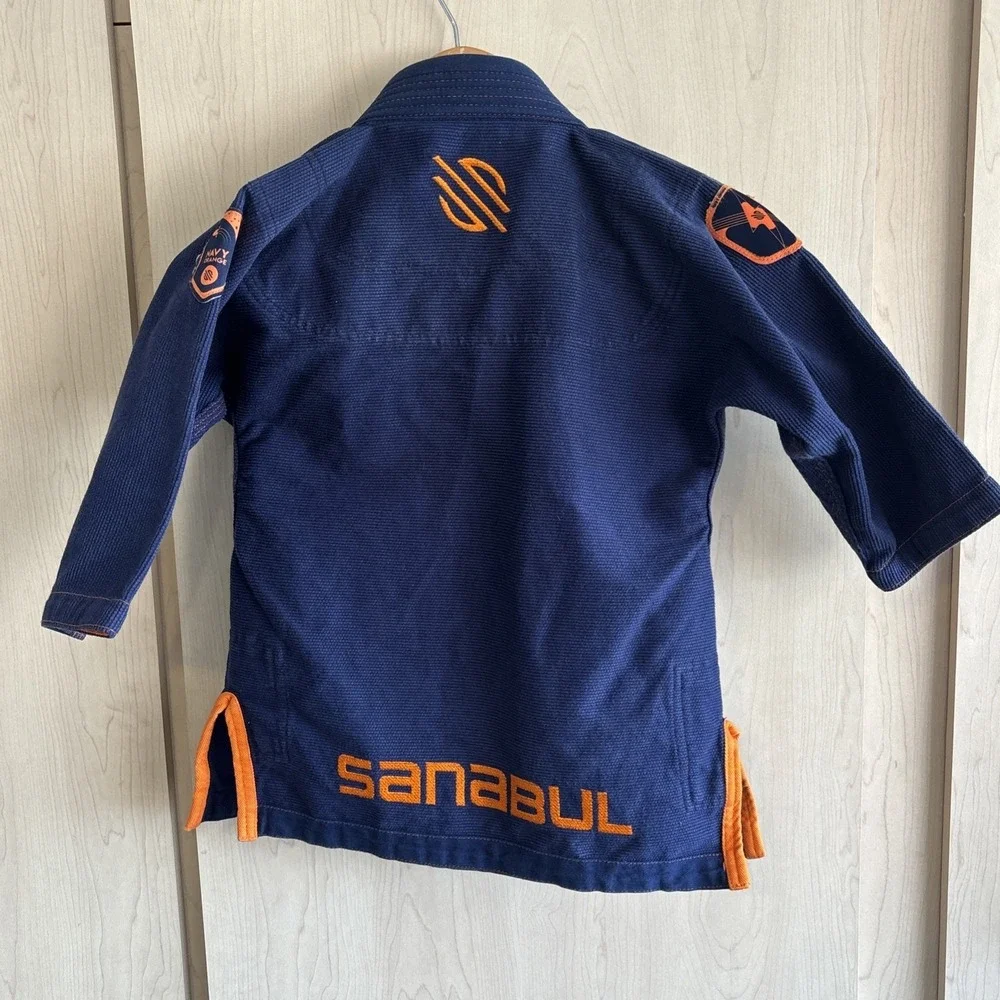 Sanabul jiu jitsu gi Youth Size KO blue & Orange top only‎
